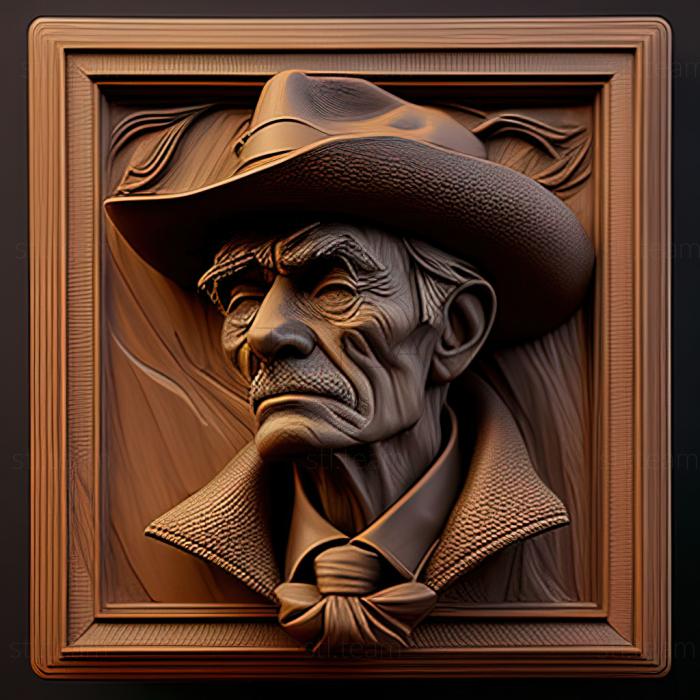 3D модель Американский художник Теодор Вендель. (STL)